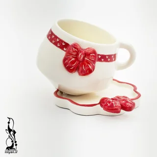 فنجان چای پاپیون برجسته